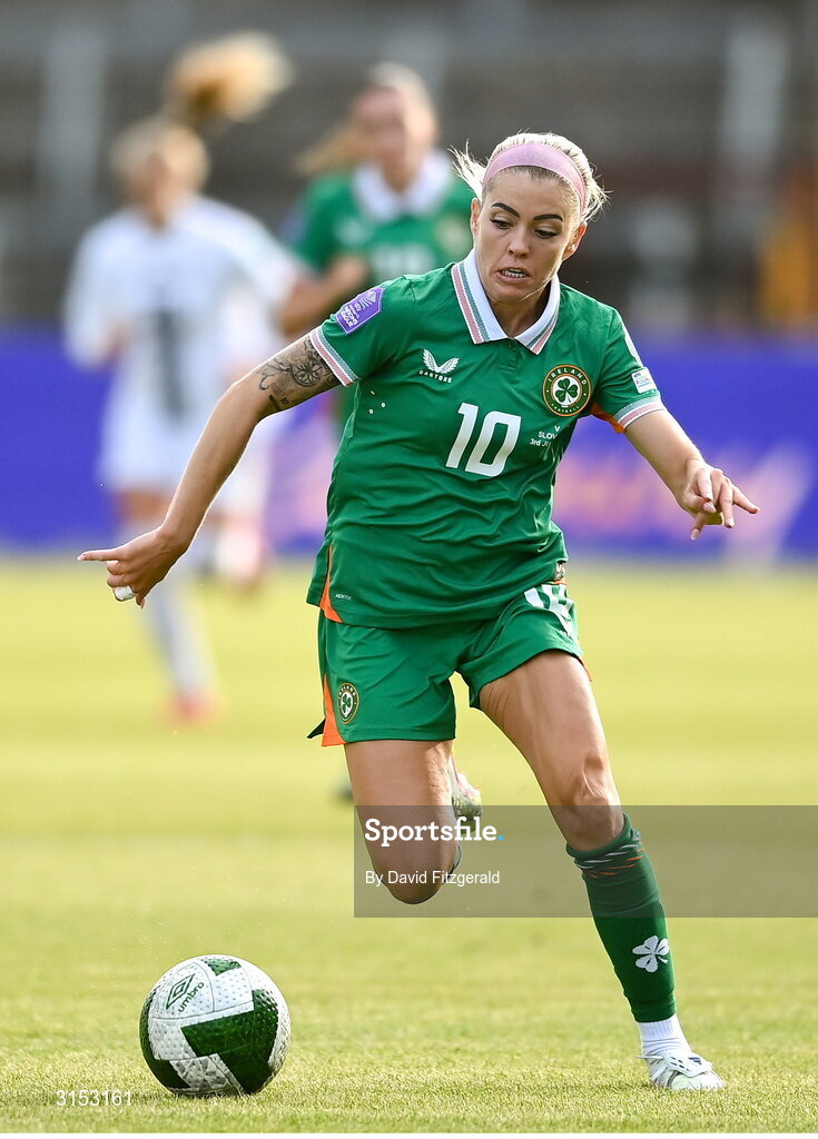 3 June 2025; Denise O'Sullivan of Republic of Ireland during the UEFA Women's Nations League, League B match between Republic of Ireland and Slovenia at Páirc Uí Chaoimh in Cork. Photo by David Fitzgerald/Sportsfile