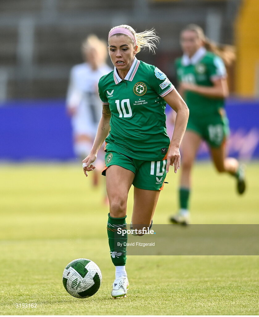 3 June 2025; Denise O'Sullivan of Republic of Ireland during the UEFA Women's Nations League, League B match between Republic of Ireland and Slovenia at Páirc Uí Chaoimh in Cork. Photo by David Fitzgerald/Sportsfile