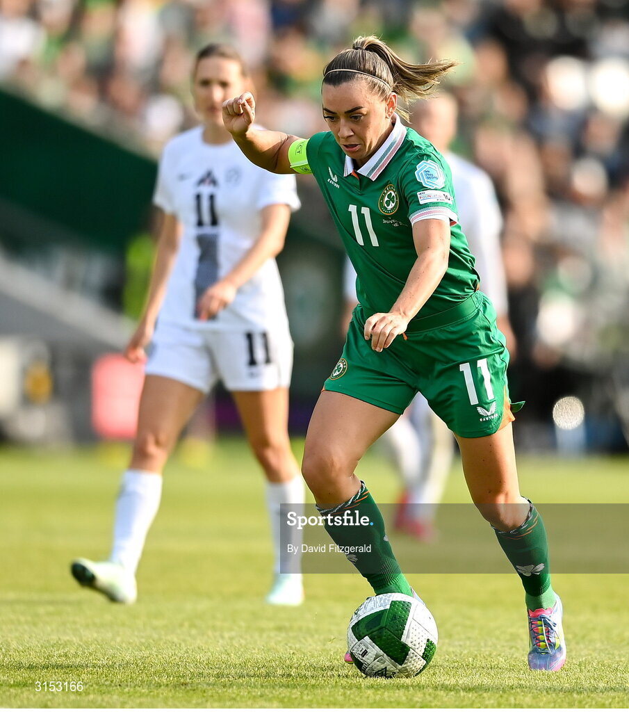 3 June 2025; Katie McCabe of Republic of Ireland during the UEFA Women's Nations League, League B match between Republic of Ireland and Slovenia at Páirc Uí Chaoimh in Cork. Photo by David Fitzgerald/Sportsfile