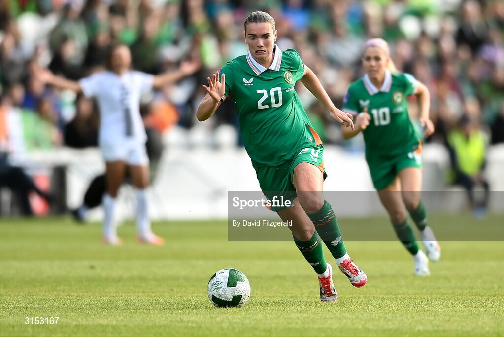 3 June 2025; Saoirse Noonan of Republic of Ireland during the UEFA Women's Nations League, League B match between Republic of Ireland and Slovenia at Páirc Uí Chaoimh in Cork. Photo by David Fitzgerald/Sportsfile