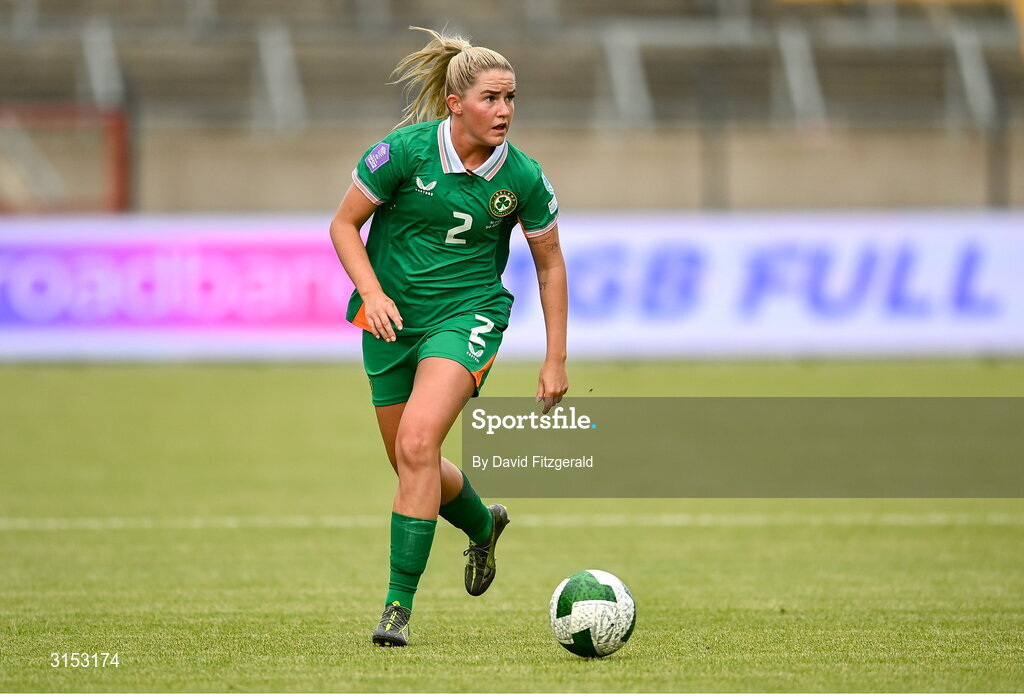 3 June 2025; Jessie Stapleton of Republic of Ireland during the UEFA Women's Nations League, League B match between Republic of Ireland and Slovenia at Páirc Uí Chaoimh in Cork. Photo by David Fitzgerald/Sportsfile