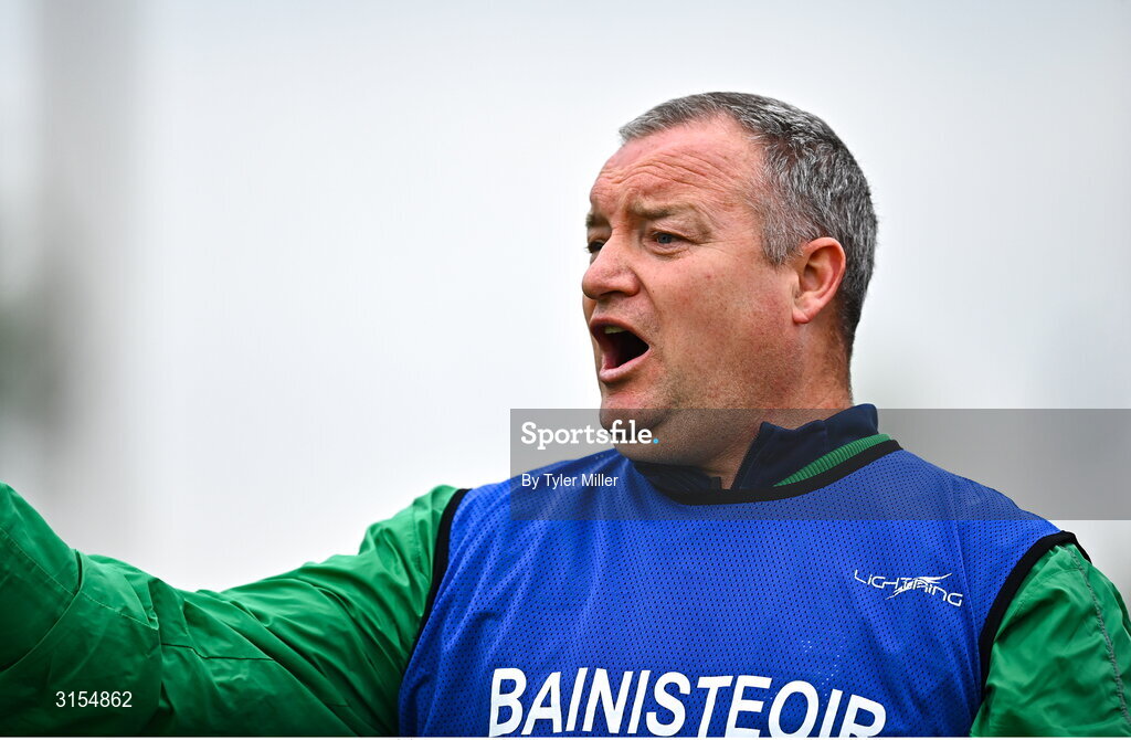 8 June 2025; Kerry manager Joby Costello during the LGFA All-Ireland U14 Gold Final match between Dublin and Kerry at Nenagh Éire Óg GAA Club in Nenagh, Tipperary. Photo by Tyler Miller/Sportsfile