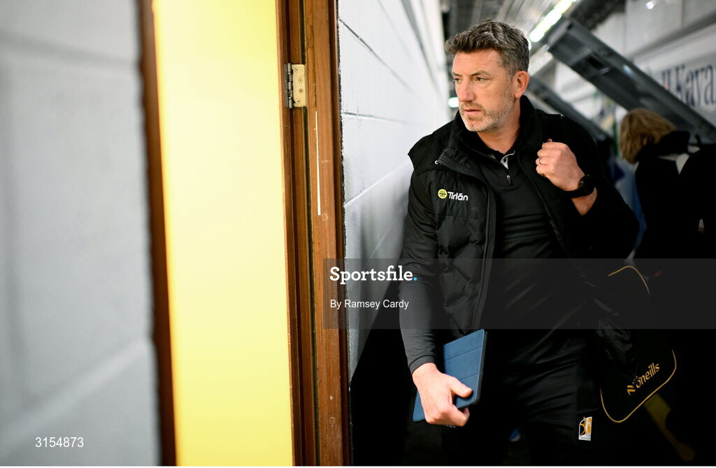 8 June 2025; Kilkenny manager Derek Lyng before the Leinster GAA Senior Hurling Championship final match between Kilkenny and Galway at Croke Park in Dublin. Photo by Ramsey Cardy/Sportsfile
