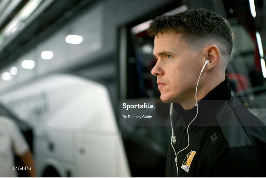 8 June 2025; TJ Reid of Kilkenny before the Leinster GAA Senior Hurling Championship final match between Kilkenny and Galway at Croke Park in Dublin. Photo by Ramsey Cardy/Sportsfile