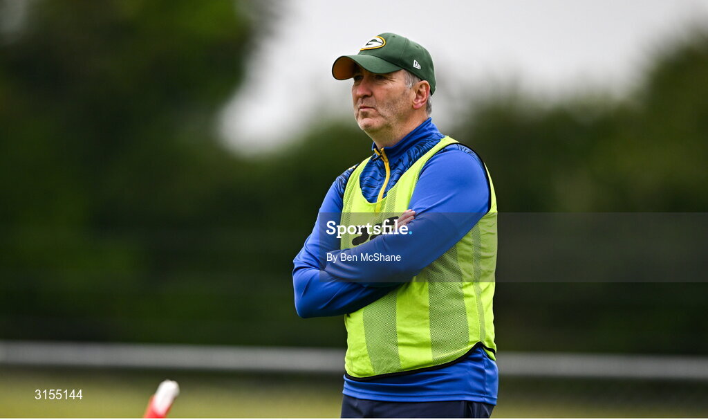 8 June 2025; Tipperary manager Francis Hennessy during the LGFA All-Ireland U14 Silver Final match between Tipperary and Cavan at Coralstown/Kinnegad GAA in Westmeath. Photo by Ben McShane/Sportsfile