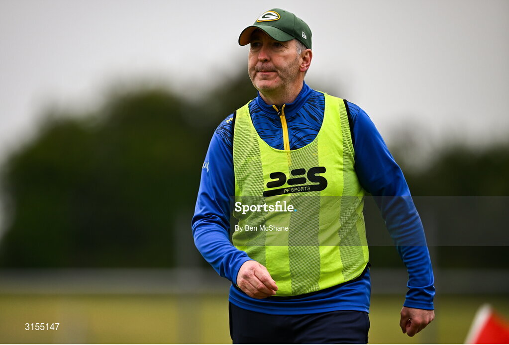 8 June 2025; Tipperary manager Francis Hennessy during the LGFA All-Ireland U14 Silver Final match between Tipperary and Cavan at Coralstown/Kinnegad GAA in Westmeath. Photo by Ben McShane/Sportsfile