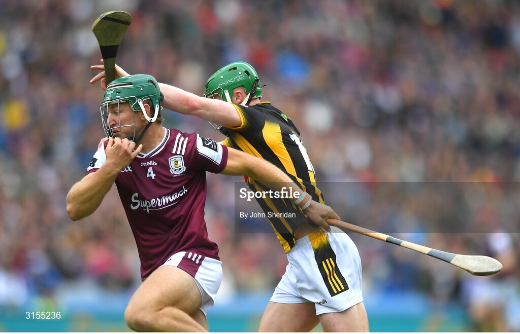 8 June Fintan Burke of Galway in action against Martin Keoghan of Kilkenny during the Leinster GAA Senior Hurling Championship final match between Kilkenny and Galway at Croke Park in Dublin. Photo by John Sheridan/Sportsfile