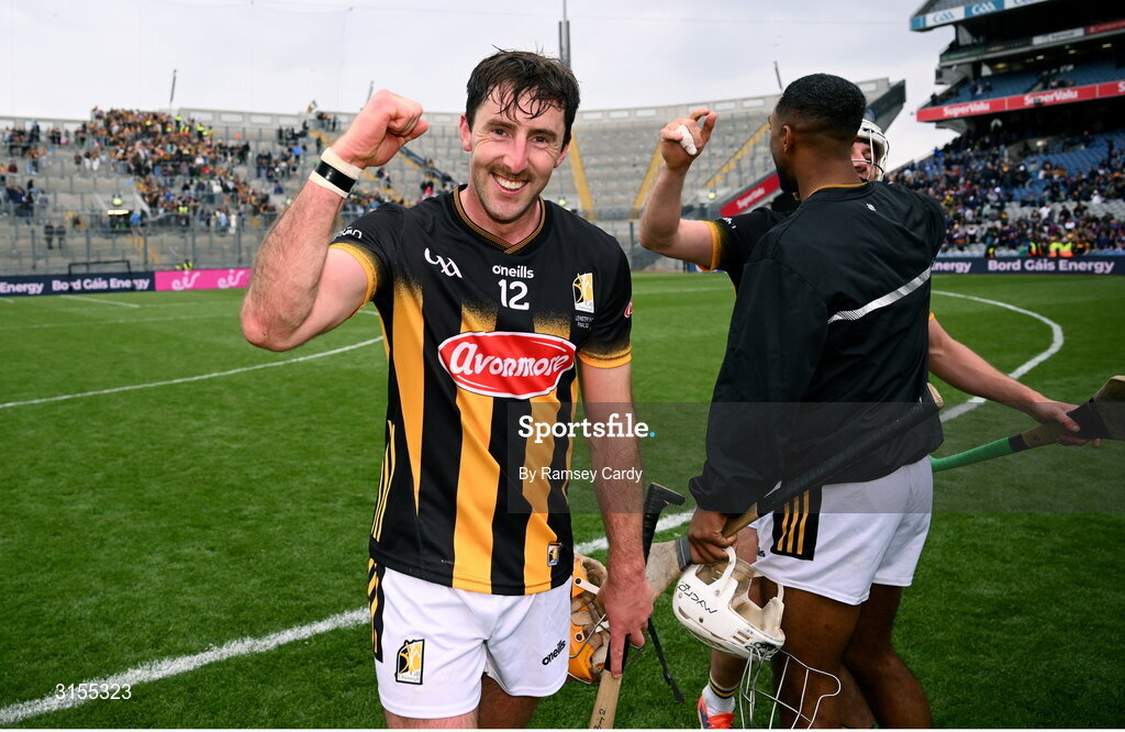 8 June 2025; Billy Ryan of Kilkenny celebrates after the Leinster GAA Senior Hurling Championship final match between Kilkenny and Galway at Croke Park in Dublin. Photo by Ramsey Cardy/Sportsfile