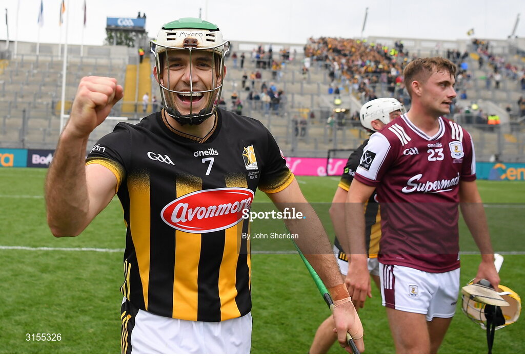 8 June 2025; Paddy Deegan of Kilkenny celebrates after winning the Leinster GAA Senior Hurling Championship final match between Kilkenny and Galway at Croke Park in Dublin. Photo by John Sheridan/Sportsfile