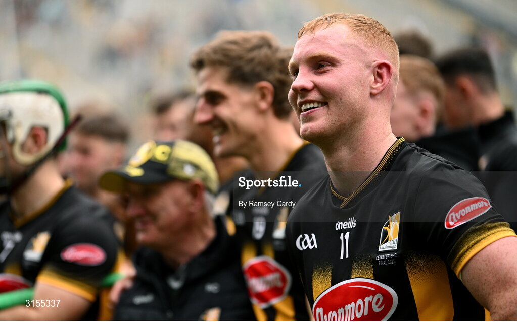 8 June 2025; Adrian Mullen of Kilkenny after the Leinster GAA Senior Hurling Championship final match between Kilkenny and Galway at Croke Park in Dublin. Photo by Ramsey Cardy/Sportsfile