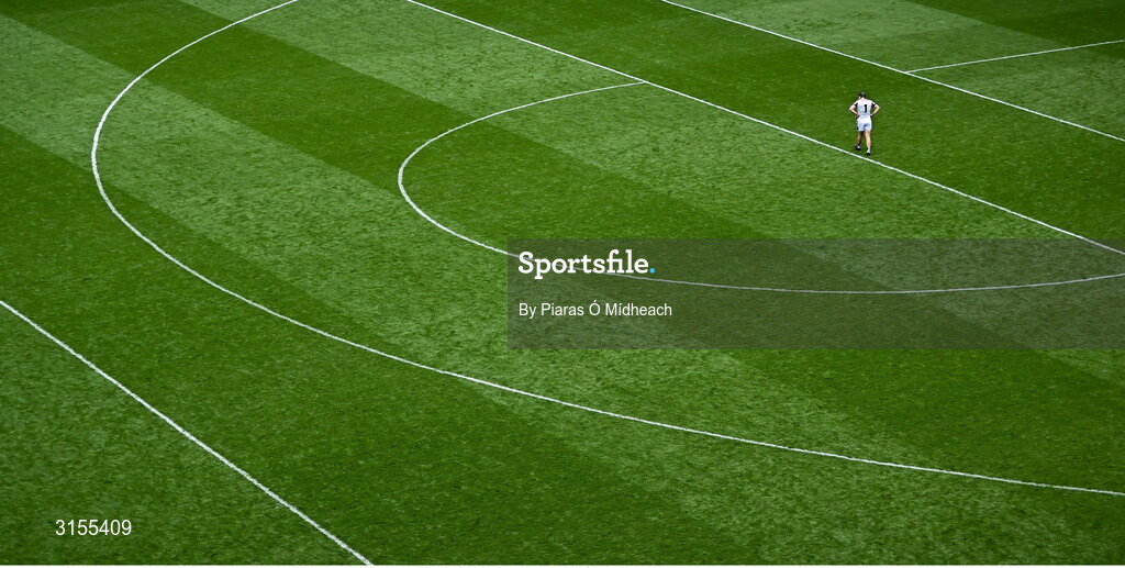 8 June 2025; Galway goalkeeper Darragh Walsh after his side's defeat in the Leinster GAA Senior Hurling Championship final match between Kilkenny and Galway at Croke Park in Dublin. Photo by Piaras Ó Mídheach/Sportsfile