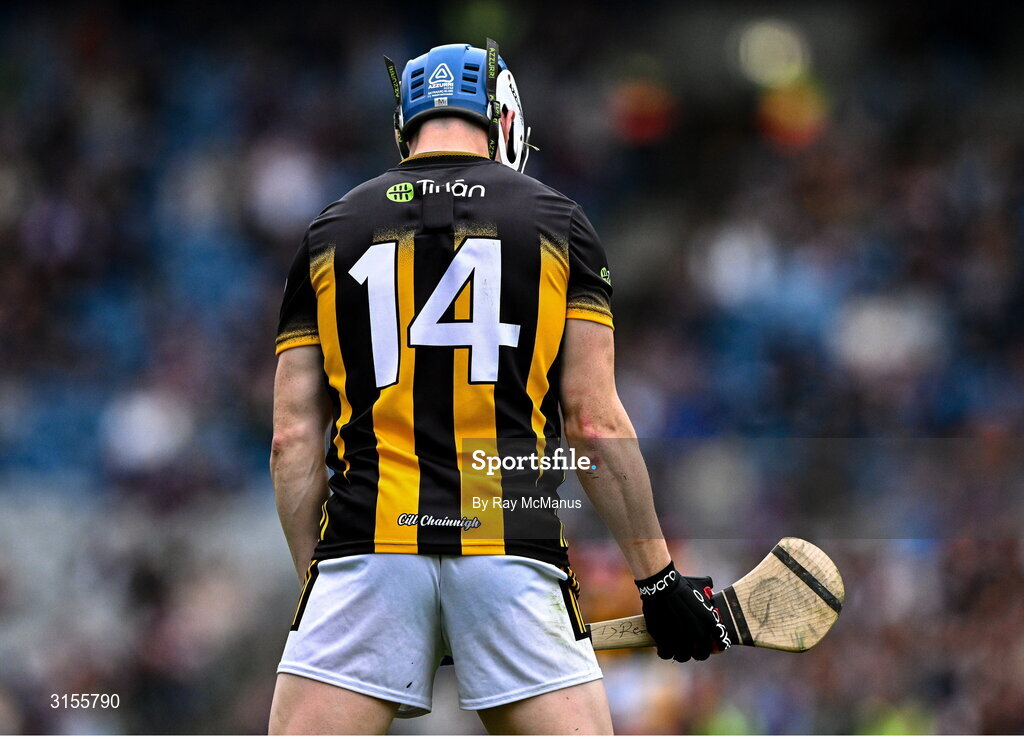 8 June 2025; TJ Reid of Kilkenny preperes to take a free during the Leinster GAA Senior Hurling Championship final match between Kilkenny and Galway at Croke Park in Dublin. Photo by Ray McManus/Sportsfile