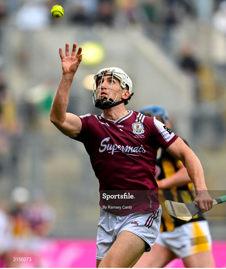 8 June 2025; Daithí Burke of Galway during the Leinster GAA Senior Hurling Championship final match between Kilkenny and Galway at Croke Park in Dublin. Photo by Ramsey Cardy/Sportsfile