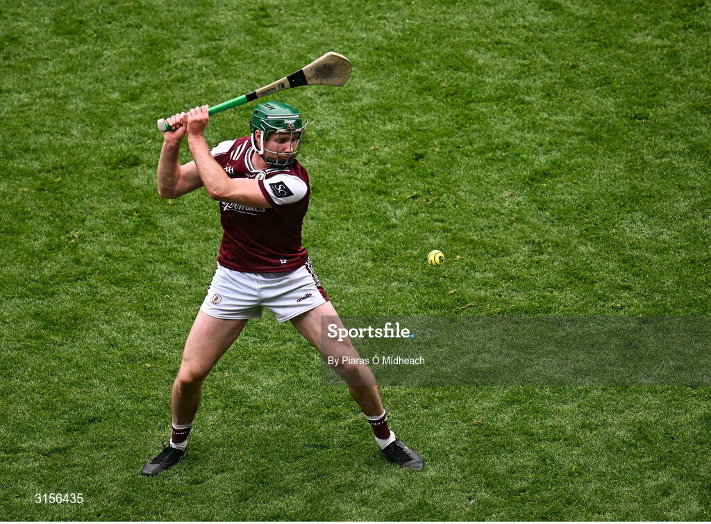 8 June 2025; Cathal Mannion of Galway during the Leinster GAA Senior Hurling Championship final match between Kilkenny and Galway at Croke Park in Dublin. Photo by Piaras Ó Mídheach/Sportsfile