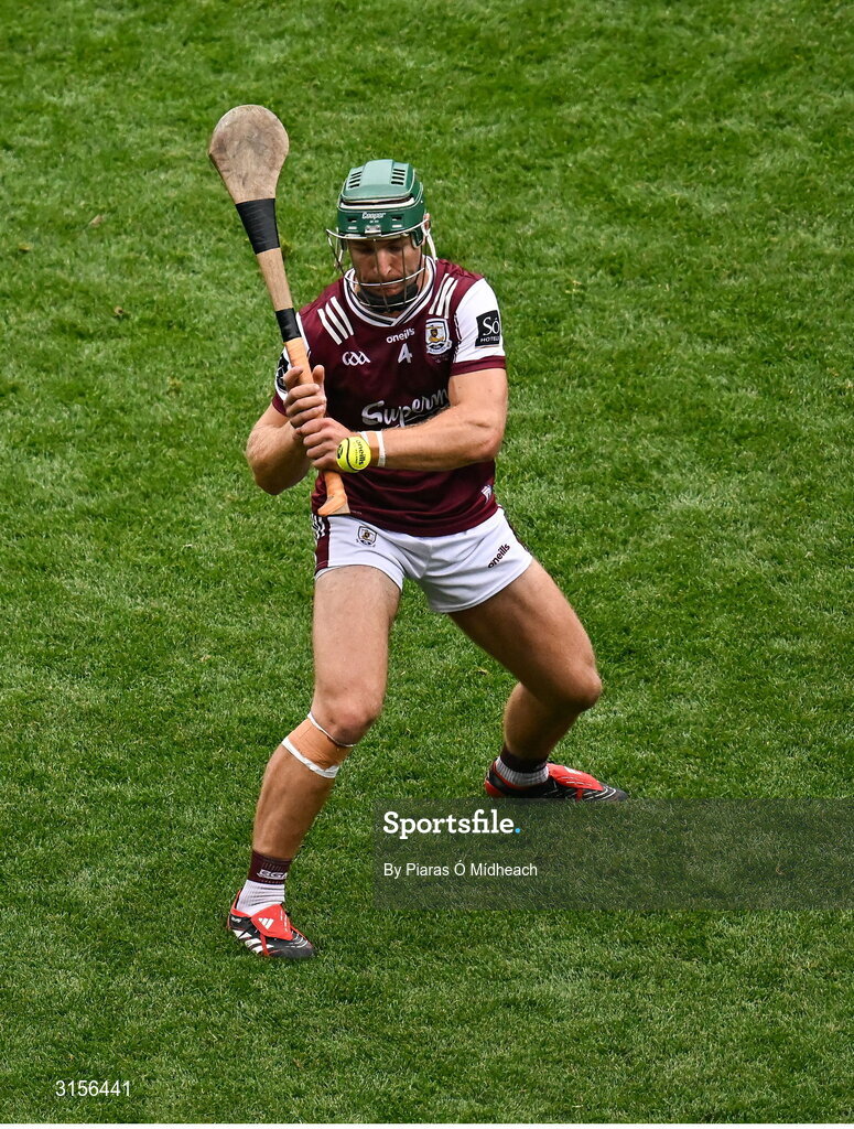 8 June 2025; Fintan Burke of Galway during the Leinster GAA Senior Hurling Championship final match between Kilkenny and Galway at Croke Park in Dublin. Photo by Piaras Ó Mídheach/Sportsfile
