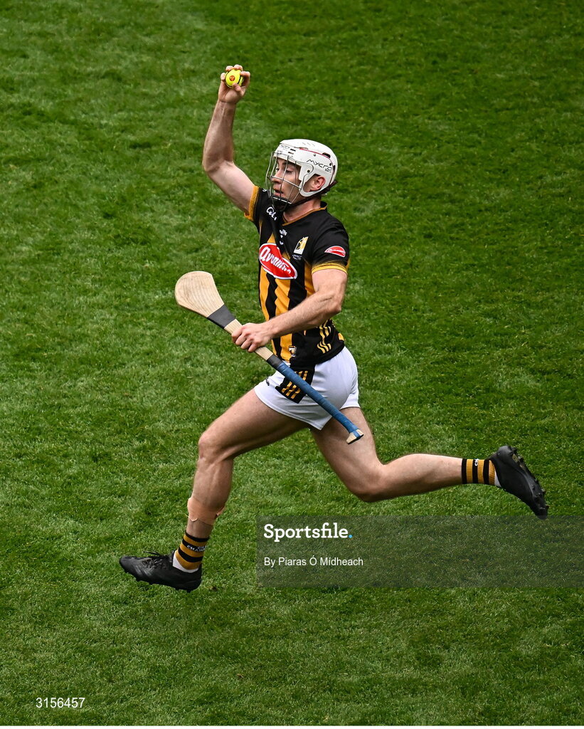 8 June 2025; Mikey Carey of Kilkenny during the Leinster GAA Senior Hurling Championship final match between Kilkenny and Galway at Croke Park in Dublin. Photo by Piaras Ó Mídheach/Sportsfile