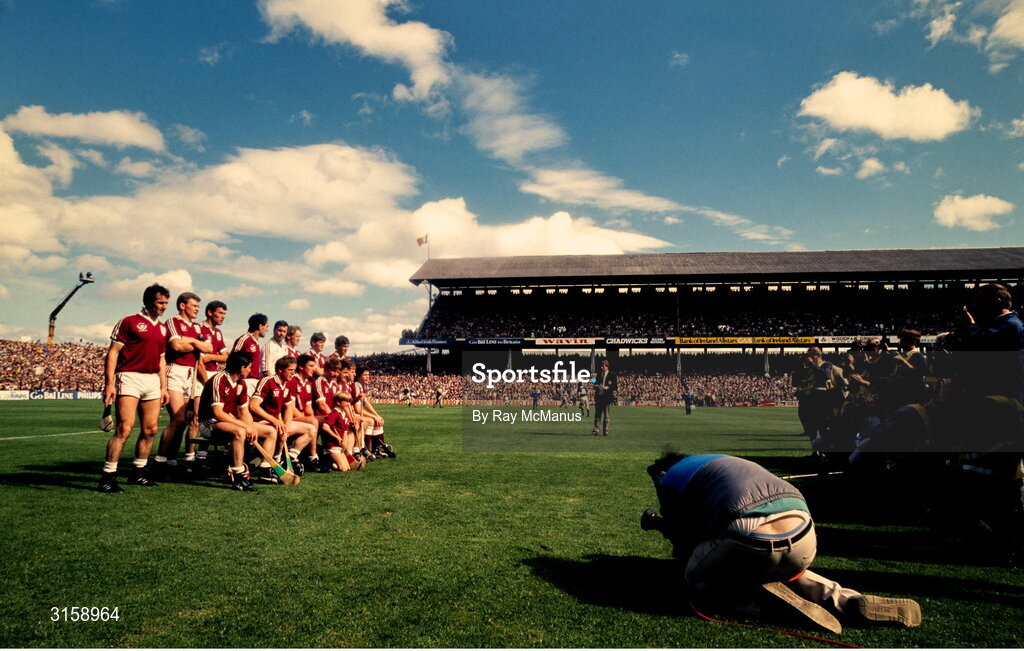 4 September 1988; Galway team ahead of the All-Ireland Senior Hurling Championship Final match between Galway and Tipperary at Croke Park in Dublin. Photo by Ray McManus/Sportsfile