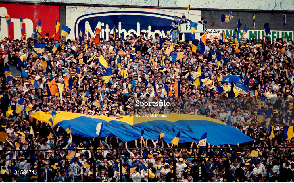 4 September 1988; Tipperary supporters during the All-Ireland Senior Hurling Championship Final match between Galway and Tipperary at Croke Park in Dublin. Photo by Ray McManus/Sportsfile