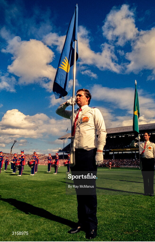 4 September 1988; A member of the Artane Boys Band before the All-Ireland Senior Hurling Championship Final match between Galway and Tipperary at Croke Park in Dublin. Photo by Ray McManus/Sportsfile