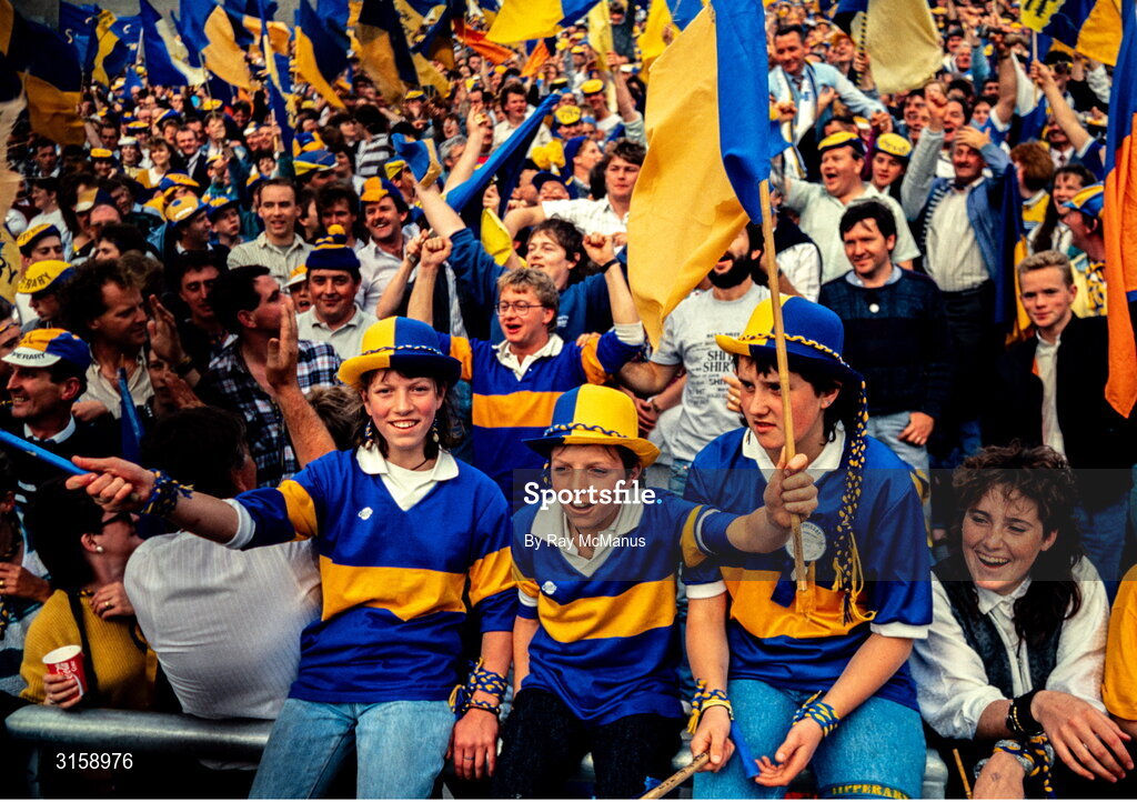4 September 1988; Young Tipperary supporters during the All-Ireland Senior Hurling Championship Final match between Galway and Tipperary at Croke Park in Dublin. Photo by Ray McManus/Sportsfile
