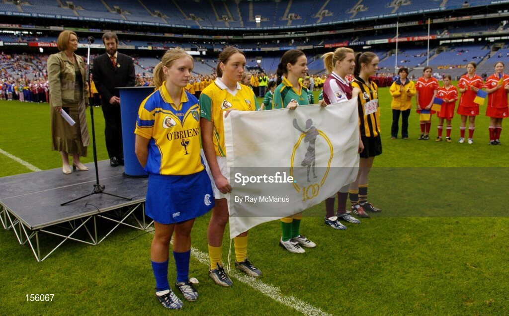 19 September 2004; A general view of proceedings before the game. Foras na Gaeilge Senior Camogie Championship All-Ireland Final, Tipperary v Cork, Croke Park, Dublin. Picture credit; Ray McManus / SPORTSFILE