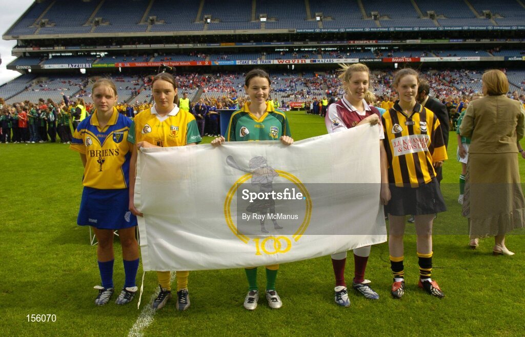 19 September 2004; A general view of proceedings before the game. Foras na Gaeilge Senior Camogie Championship All-Ireland Final, Tipperary v Cork, Croke Park, Dublin. Picture credit; Ray McManus / SPORTSFILE