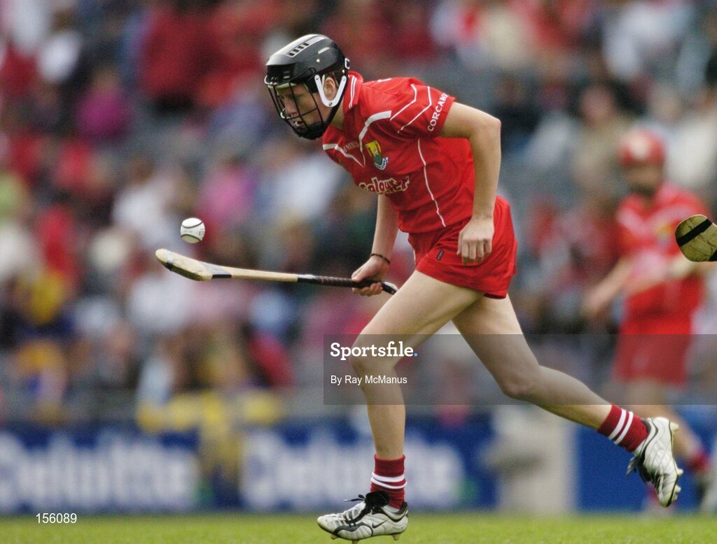 19 September 2004; Gemma O'Connor, Cork. Foras na Gaeilge Senior Camogie Championship All-Ireland Final, Tipperary v Cork, Croke Park, Dublin. Picture credit; Ray McManus / SPORTSFILE