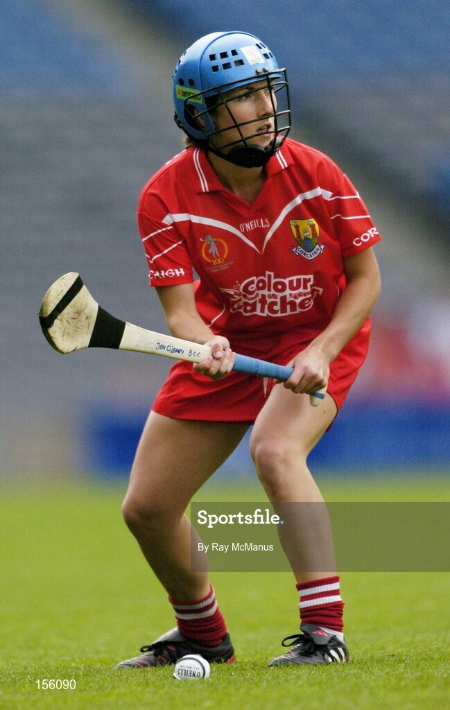 19 September 2004; Jennifer O'Leary, Cork. Foras na Gaeilge Senior Camogie Championship All-Ireland Final, Tipperary v Cork, Croke Park, Dublin. Picture credit; Ray McManus / SPORTSFILE