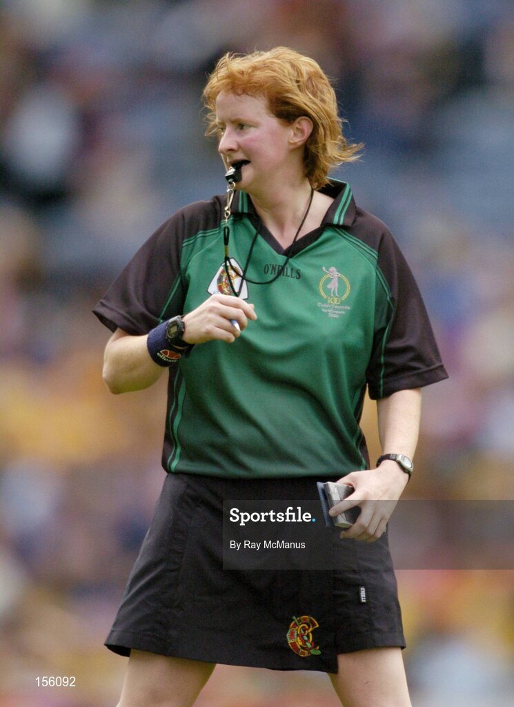 19 September 2004; Una Kearney, referee. Foras na Gaeilge Senior Camogie Championship All-Ireland Final, Tipperary v Cork, Croke Park, Dublin. Picture credit; Ray McManus / SPORTSFILE