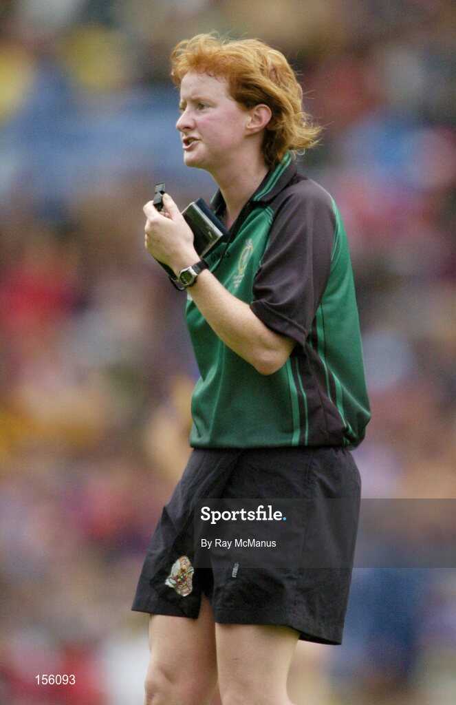 19 September 2004; Una Kearney, Referee. Foras na Gaeilge Senior Camogie Championship All-Ireland Final, Tipperary v Cork, Croke Park, Dublin. Picture credit; Ray McManus / SPORTSFILE
