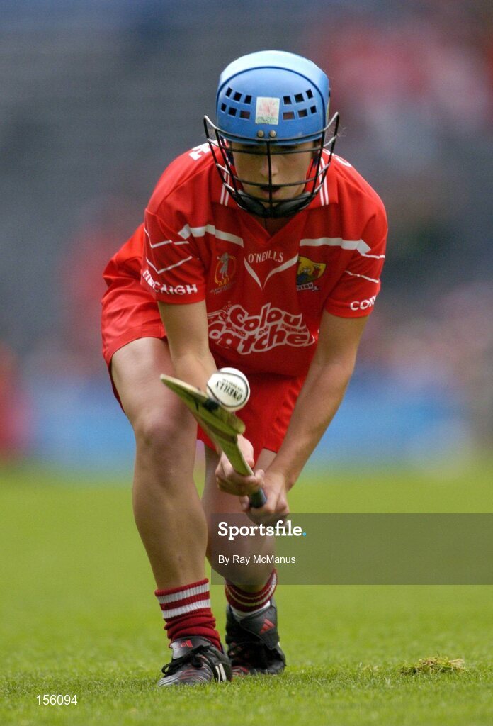 19 September 2004; Jennifer O'Leary, Cork. Foras na Gaeilge Senior Camogie Championship All-Ireland Final, Tipperary v Cork, Croke Park, Dublin. Picture credit; Ray McManus / SPORTSFILE