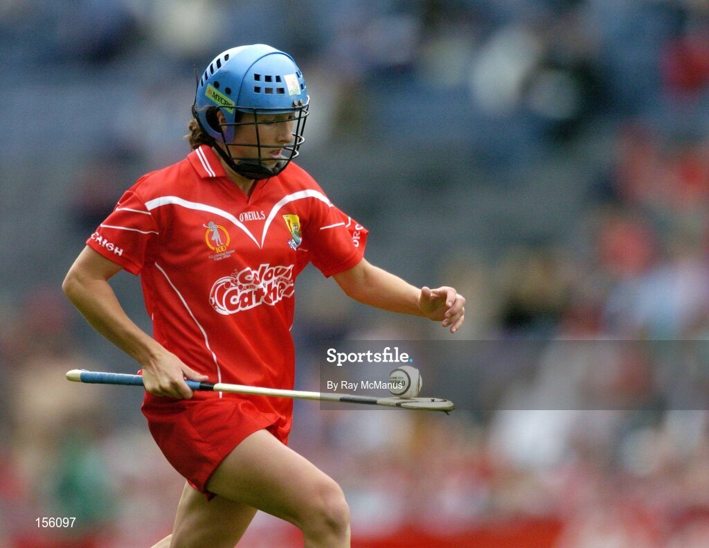 19 September 2004; Jennifer O'Leary, Cork. Foras na Gaeilge Senior Camogie Championship All-Ireland Final, Tipperary v Cork, Croke Park, Dublin. Picture credit; Ray McManus / SPORTSFILE