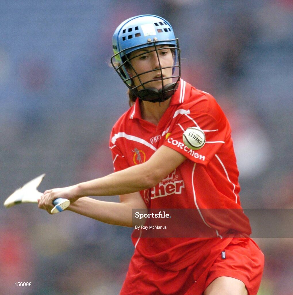19 September 2004; Jennifer O'Leary, Cork. Foras na Gaeilge Senior Camogie Championship All-Ireland Final, Tipperary v Cork, Croke Park, Dublin. Picture credit; Ray McManus / SPORTSFILE