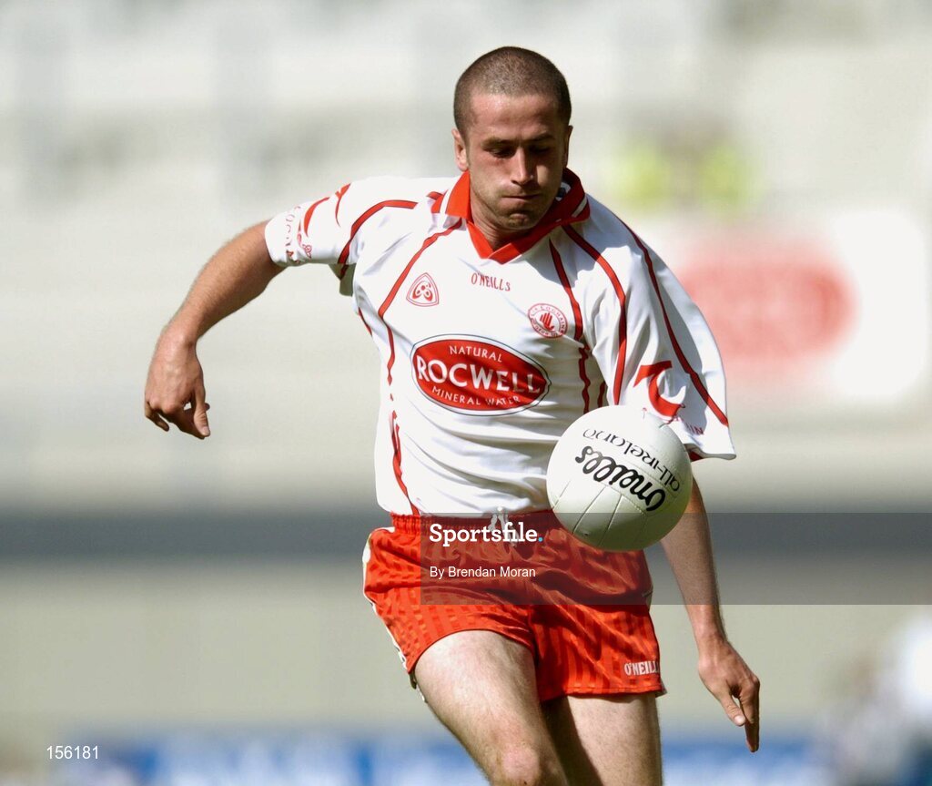 7 August 2004; Stephen O'Neill, Tyrone. Bank of Ireland All-Ireland Senior Football Championship Quarter Final, Mayo v Tyrone, Croke Park, Dublin. Picture credit; Brendan Moran / SPORTSFILE