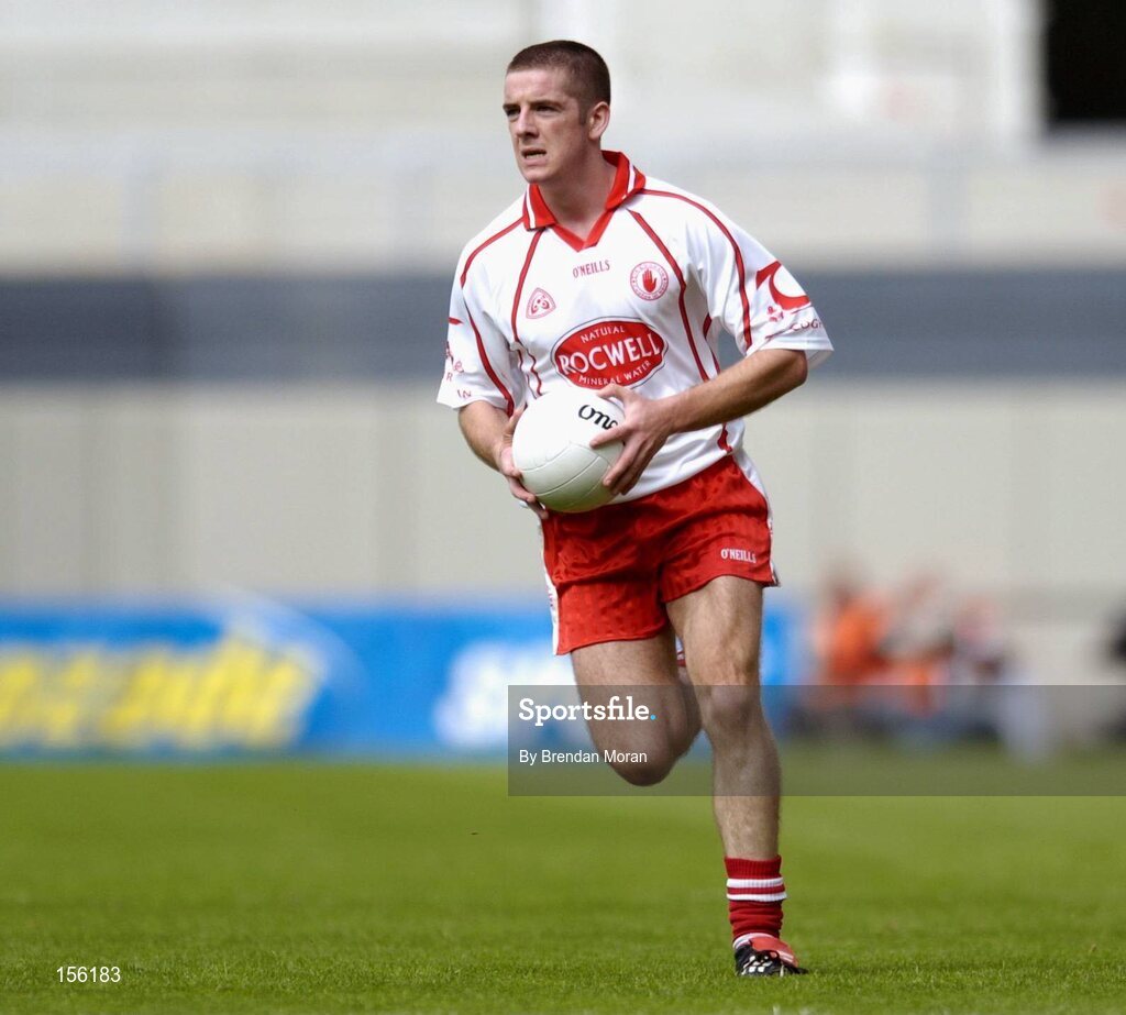 7 August 2004; Philip Jordan, Tyrone. Bank of Ireland All-Ireland Senior Football Championship Quarter Final, Mayo v Tyrone, Croke Park, Dublin. Picture credit; Brendan Moran / SPORTSFILE