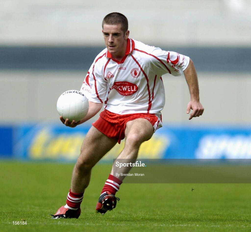 7 August 2004; Philip Jordan, Tyrone. Bank of Ireland All-Ireland Senior Football Championship Quarter Final, Mayo v Tyrone, Croke Park, Dublin. Picture credit; Brendan Moran / SPORTSFILE
