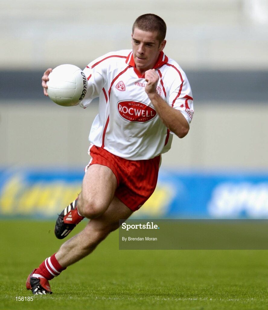 7 August 2004; Philip Jordan, Tyrone. Bank of Ireland All-Ireland Senior Football Championship Quarter Final, Mayo v Tyrone, Croke Park, Dublin. Picture credit; Brendan Moran / SPORTSFILE