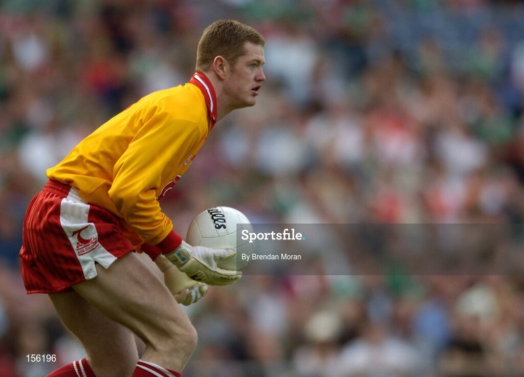 7 August 2004; Pascal McConnell, Tyrone. Bank of Ireland All-Ireland Senior Football Championship Quarter Final, Mayo v Tyrone, Croke Park, Dublin. Picture credit; Brendan Moran / SPORTSFILE