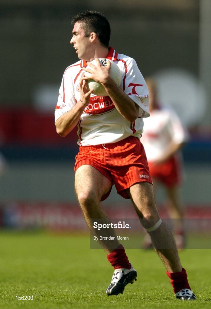 7 August 2004; Joe McMahon, Tyrone. Bank of Ireland All-Ireland Senior Football Championship Quarter Final, Mayo v Tyrone, Croke Park, Dublin. Picture credit; Brendan Moran / SPORTSFILE