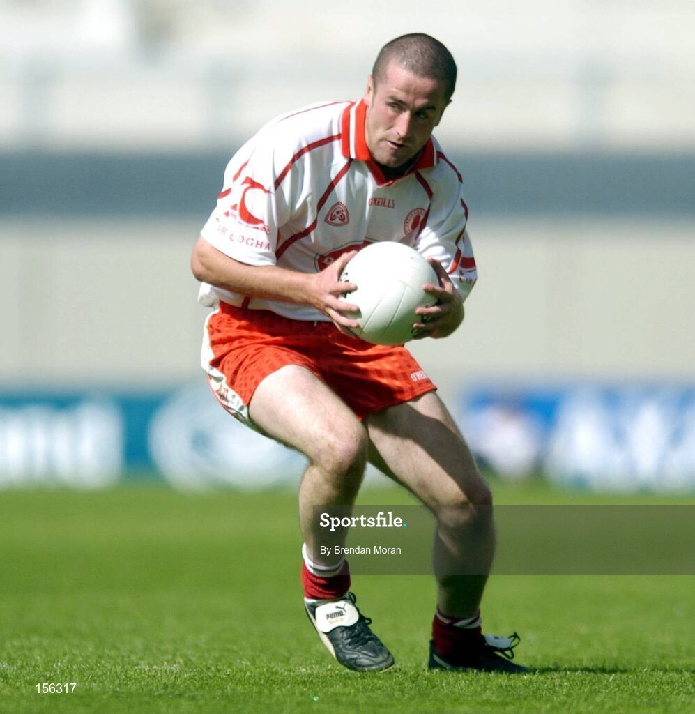 7 August 2004; Stephen O'Neill, Tyrone. Bank of Ireland All-Ireland Senior Football Championship Quarter Final, Mayo v Tyrone, Croke Park, Dublin. Picture credit; Brendan Moran / SPORTSFILE