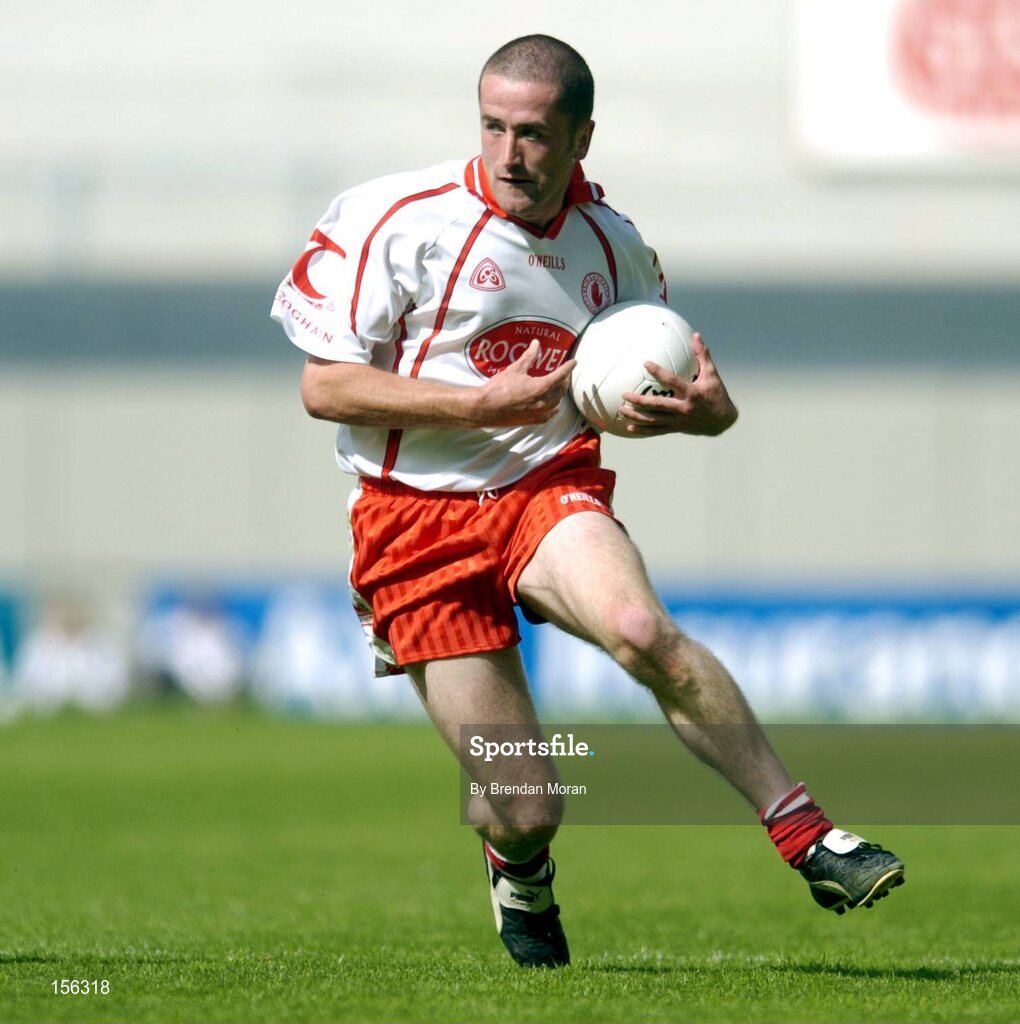 7 August 2004; Stephen O'Neill, Tyrone. Bank of Ireland All-Ireland Senior Football Championship Quarter Final, Mayo v Tyrone, Croke Park, Dublin. Picture credit; Brendan Moran / SPORTSFILE