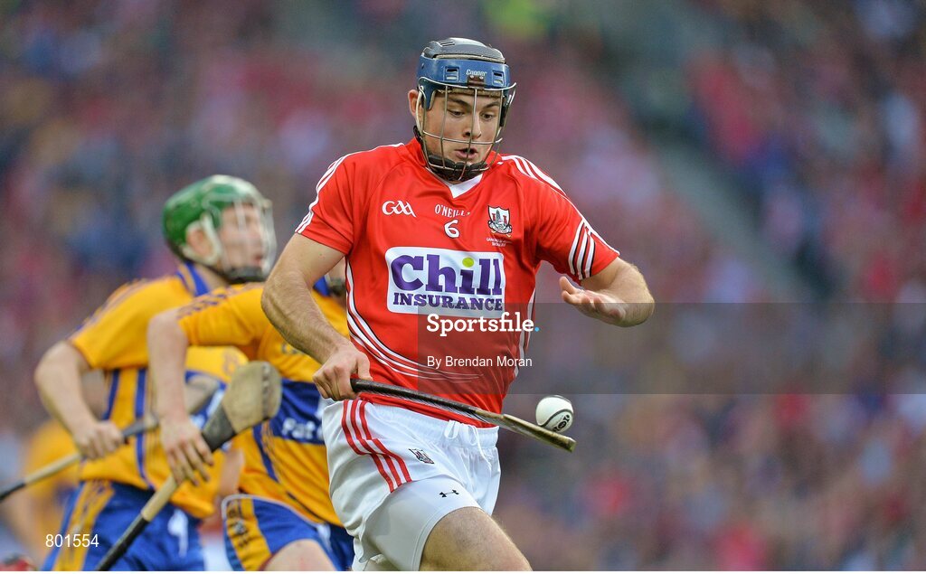 28 September 2013; Christopher Joyce, Cork, in action against Clare. GAA Hurling All-Ireland Senior Championship Final Replay, Cork v Clare, Croke Park, Dublin. Picture credit: Brendan Moran / SPORTSFILE