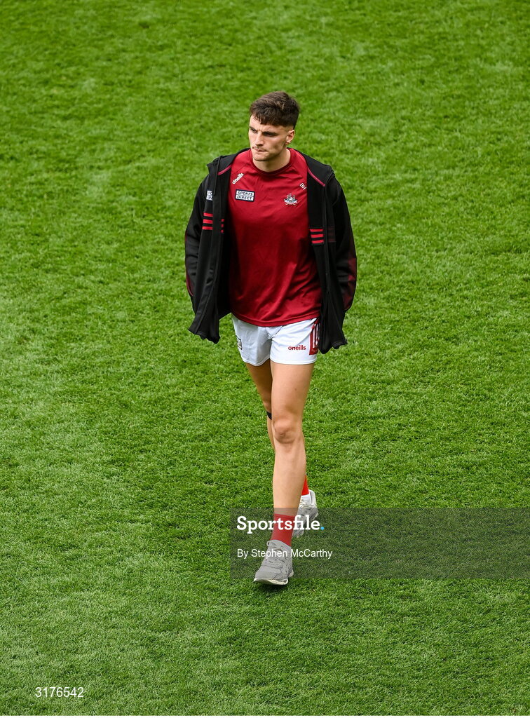 5 July 2025; Brian Hayes of Cork before the GAA Hurling All-Ireland Senior Championship semi-final match between Cork and Dublin at Croke Park in Dublin. Photo by Stephen McCarthy/Sportsfile