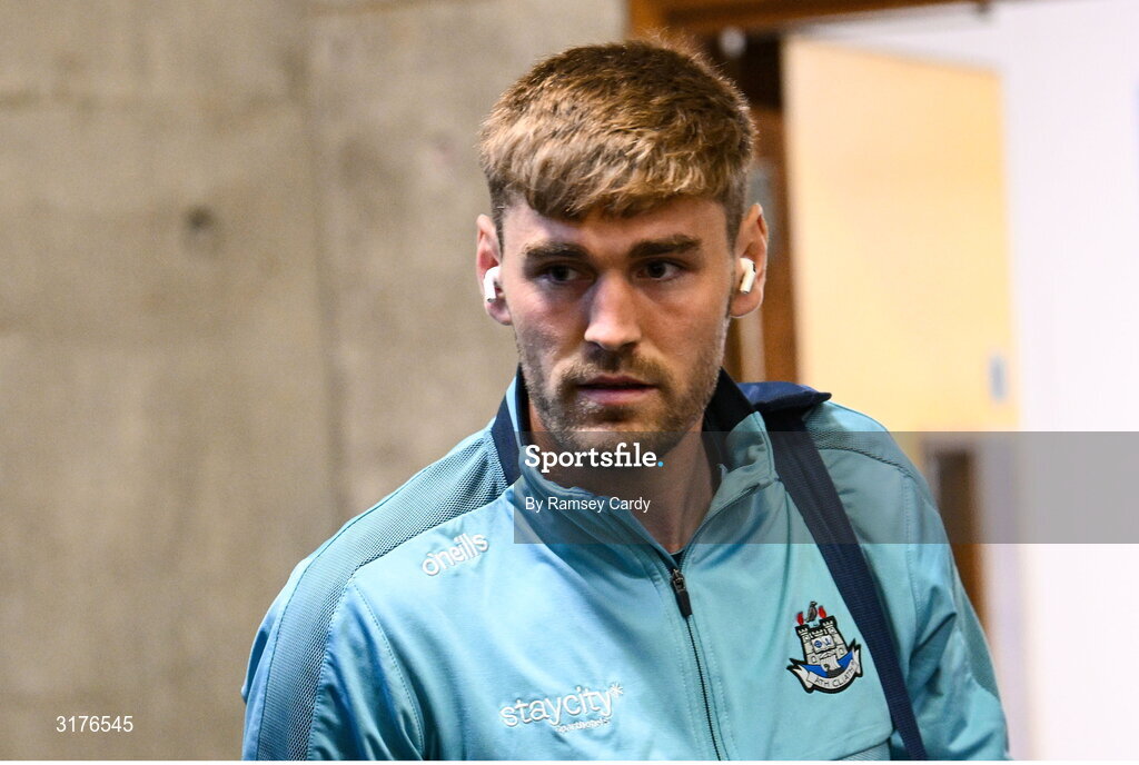 5 July 2025; Ronan Hayes of Dublin before the GAA Hurling All-Ireland Senior Championship semi-final match between Cork and Dublin at Croke Park in Dublin. Photo by Ramsey Cardy/Sportsfile