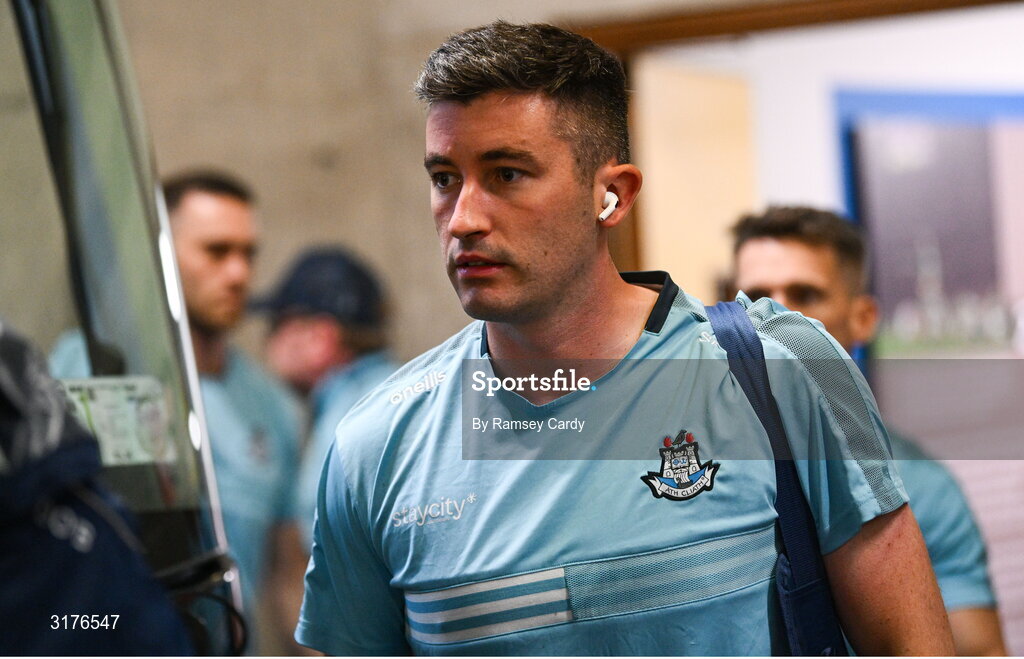 5 July 2025; Dublin goalkeeper Sean Brennan before the GAA Hurling All-Ireland Senior Championship semi-final match between Cork and Dublin at Croke Park in Dublin. Photo by Ramsey Cardy/Sportsfile