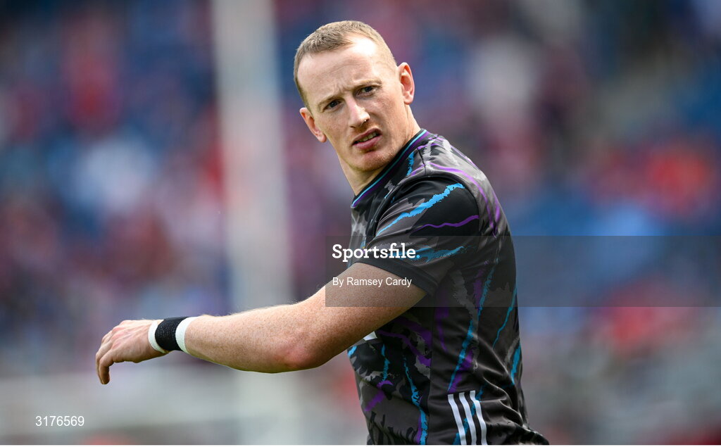 5 July 2025; Damien Cahalane of Cork before the GAA Hurling All-Ireland Senior Championship semi-final match between Cork and Dublin at Croke Park in Dublin. Photo by Ramsey Cardy/Sportsfile