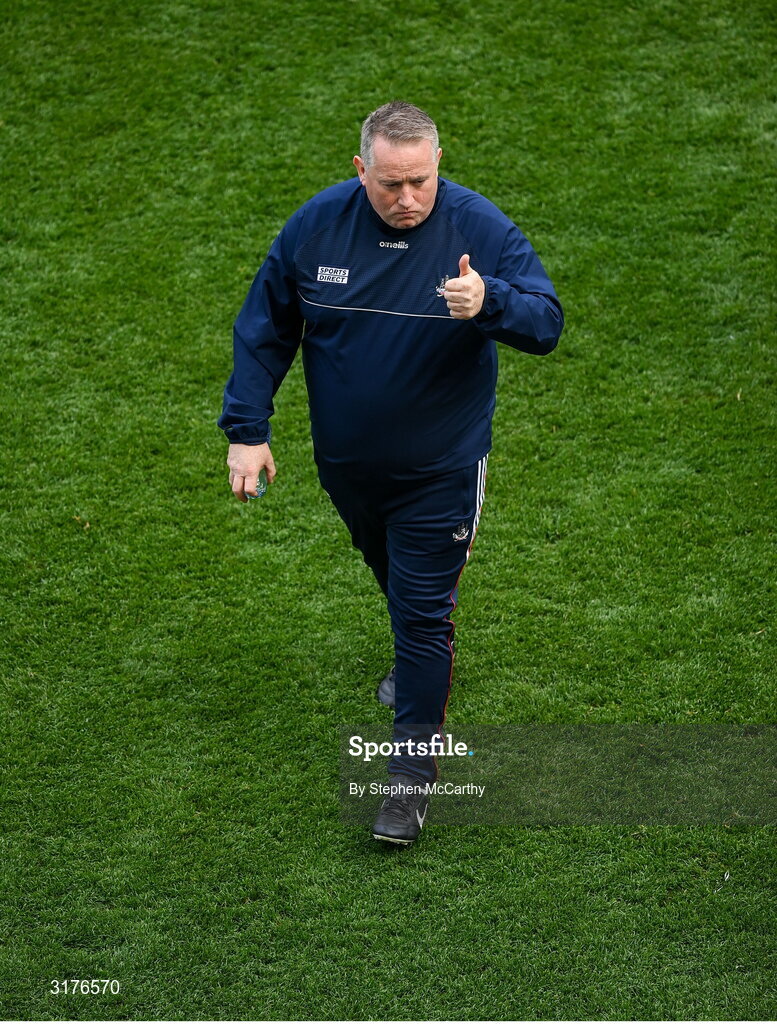 5 July 2025; Cork manager Pat Ryan before the GAA Hurling All-Ireland Senior Championship semi-final match between Cork and Dublin at Croke Park in Dublin. Photo by Stephen McCarthy/Sportsfile