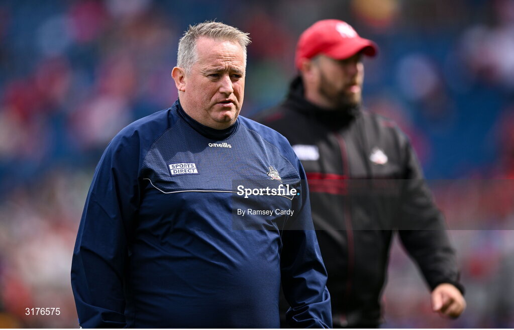 5 July 2025; Cork manager Pat Ryan before the GAA Hurling All-Ireland Senior Championship semi-final match between Cork and Dublin at Croke Park in Dublin. Photo by Ramsey Cardy/Sportsfile