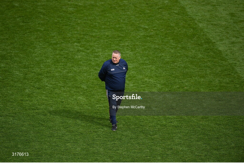 5 July 2025; Cork manager Pat Ryan before the GAA Hurling All-Ireland Senior Championship semi-final match between Cork and Dublin at Croke Park in Dublin. Photo by Stephen McCarthy/Sportsfile