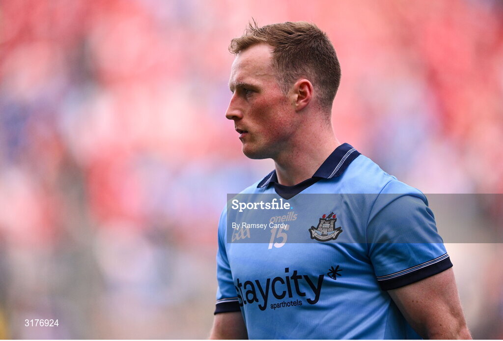 5 July 2025; Cian O'Sullivan of Dublin after his side's defeat in the GAA Hurling All-Ireland Senior Championship semi-final match between Cork and Dublin at Croke Park in Dublin. Photo by Ramsey Cardy/Sportsfile
